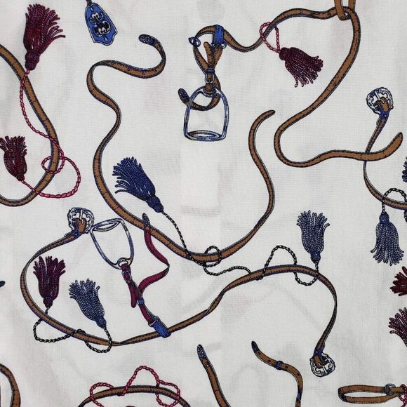 Talbots Button Up Shirt Womens Size 16 White Equestrian Collared No Iron XL - Picture 6 of 10